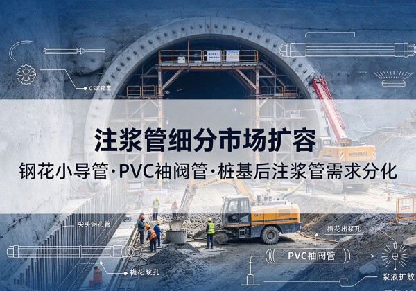 浚县注浆管细分市场扩容，隧道钢花小导管、PVC 袖阀管、桩基后注浆管需求分化